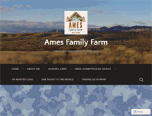 Tablet Screenshot of amesfamilyfarm.com